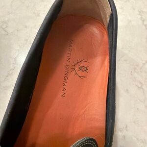 Martin Dingman Black and Orange Loafers